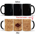 Ljojo Marauder Map Color Changing Cup Mug - Magic Heat Sensitive Tea Coffee Gift