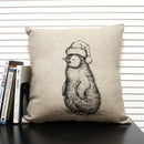 Animal Penguin Cushion Cover 45x45, Ljojo Brand - Cute & Funny Decorative Pillowcase