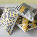 Geometric Embroidered Pillow Cover 45x45cm for Living Room by Ljojo