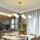 Ljojo Modern White Glass Pendant Chandelier LED Lighting Fixture Home Decor Bedroom Kitchen Island