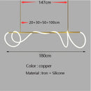 Modern Long Hose Led Ceiling Chandelier for Dining Room Kitchen Bar Pendant Lighting by Ljojo