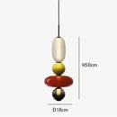 Italian Colored Glass Candy LED Pendant Light Fixture for Kitchen by Ljojo