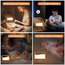 LED Night Light Rechargeable Desk Lamp for Bedroom Baby Feeding Eye Protection Sleep Ljojo