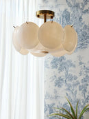 Ljojo Minimalist Glass Ceiling Light Modern Indoor Lamp for Home Decor Bedroom Living Room