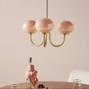 Nordic Pink Medieval Bauhaus Chandelier for Children's Room by Ljojo