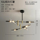 Modern Minimalist Art LED Pendant Light Guns Line Glass Chandeliers by Ljojo