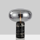 Ljojo Marble Desk Lamp with Glass Ball Lampshade - Postmodern Minimalist Designer Style