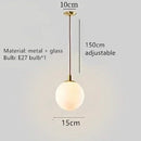 Clear White Glass Ball Chandeliers Cord Adjustable G9 Bulb Good Packaging by Ljojo for Parlor Bedroom Dining Room