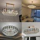 Ljojo Luxury Crystal Pendant Chandelier for Living and Dining Rooms