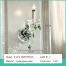 French Green Crystal Chandeliers Luxury Glass Pendant Lights by Ljojo for Living & Dining Rooms