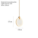 Ljojo Marble Pendant Lamp LED Small Chandelier Light Fixture for Home Decor