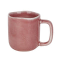 Ljojo 440ml Ceramic Coffee Mug with Handle, Solid Color Irregular Cup Home Breakfast Oat Cup