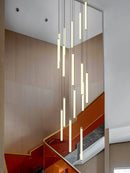 Ljojo Loft Black Chandelier for Living Room & Staircase