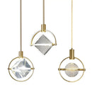 Crystal LED Small Chandelier Nordic Luxury Bedroom Hanging Lamp by Ljojo