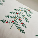 Embroidered Christmas Tree Decorative Pillowcase by Ljojo