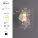 French Glass Wall Lamp Cream Style Modern Simple Living Room Corridor Bedside Aisle Entrance Bedroom Restaurant Wall Light by Ljojo