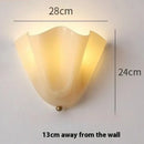 Ljojo Glass Petal LED Wall Lamp Creative Lights for Home Decoration Chandelier