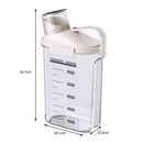 Ljojo 2500ML Food Storage Tank with Measuring Cup