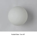 Ball Glass Lampshade Wall Lamp Modern Concealed Base Sconce for Living Room by Ljojo