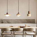 Ljojo Retro Yellow Stone Pendant Lamp Modern LED Lighting for Bedroom Dining Room