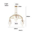 Ljojo Retro American Series LED Chandelier for Living Room and Dinning Room