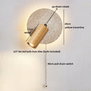 Ljojo LED Wall Lamp Bedroom Bedside Up Down Rotate Stair Light