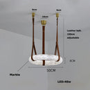 Ljojo Marble Chandelier: Trendy LED Pendant Light for Stylish Indoor Lighting