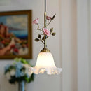 French Style Pendant Light Atmosphere Rose Blossom Retro Art Home Pendant Light by Ljojo