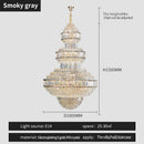 2025 European Duplex Large Chandelier Crystal Lamp for Villa Living Room - Ljojo