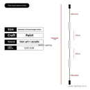 Ljojo LED Floor Lamp Acrylic Long Line Light Black Modern Minimalism Bedroom Decor