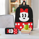 Ljojo Minnie Mouse Backpack Set with Lunch Box for Kids