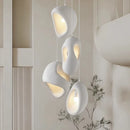 Ljojo Irregular Resin LED Hanging Lamp Wabi-sabi Nordic Creative Home Decoration LED
