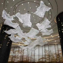 Ljojo Modern Art Chandelier: Irregular Creative LED Pendant Lights for Hotel, Nordic Style