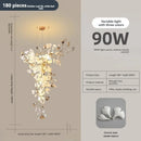 Ceramic Ginkgo Leaf Large Pendant Lamp for Villa Hotel Staircase by Ljojo
