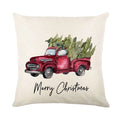 Christmas Decor Pillow Cover 18x18 in Linen Throw - Ljojo Home Decor