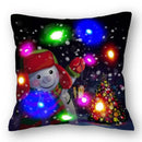 Christmas Santa LED Light Pillowcase for Home Decor, 45x45cm - Ljojo