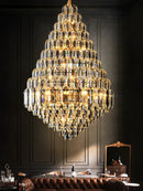 Ljojo Luxury Crystal Pendant Light - Grand Chandelier for Villa, Hotel, Restaurant