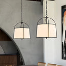 Japanese Pendant Lights Wabi-sabi Fabric Lamp | LED Indoor Lighting by Ljojo
