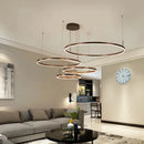 Restaurant Metal LED Chandelier Cream Pendant Light - Ljojo Dinning Living Room Hanging Lamp