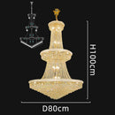 Ljojo Luxury Crystal Living Room Chandelier - Elegant Dining Room Pendant Lamp & Ceiling Light