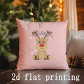 Ljojo Merry Christmas Pillows with Festive Designs for Sofa, Bedroom, Car