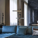 Ljojo Contemporary Metallic Luster Floor Lamp for Unique Living Room and Bedroom Decor