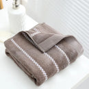 Ljojo Luxury Soft Embroidered Beach Towel - Super Absorbent and Quick Dry