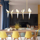 LED Branch Pendant Light: Modern Paper Bird Indoor Lighting by Ljojo