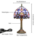 Baroque Pattern Stained Glass Table Lamp by Ljojo - Handmade Modern Style for Home and Office