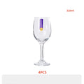 Ljojo 320ml Crystal Red Wine Glass Set for Family Party Home Champagne Glass