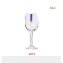 Ljojo 320ml Crystal Red Wine Glass Set for Family Party Home Champagne Glass