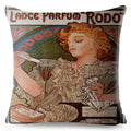 Beige Art Nouveau Gallery Cushion Cover for Home Decor - Ljojo