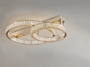 Luxury Crystal LED Ceiling Hanging Lamp High-end Living Room Villa Pendant Light Ljojo