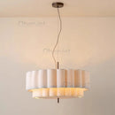 Bohemia Tiered Drum Pendant Lamp Retro Chandelier for Bedroom by Ljojo
